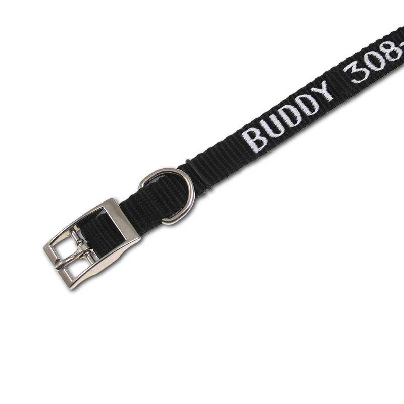 Traditional Collar - 5/8" Width - with Embroidery, - Lucky Pet
